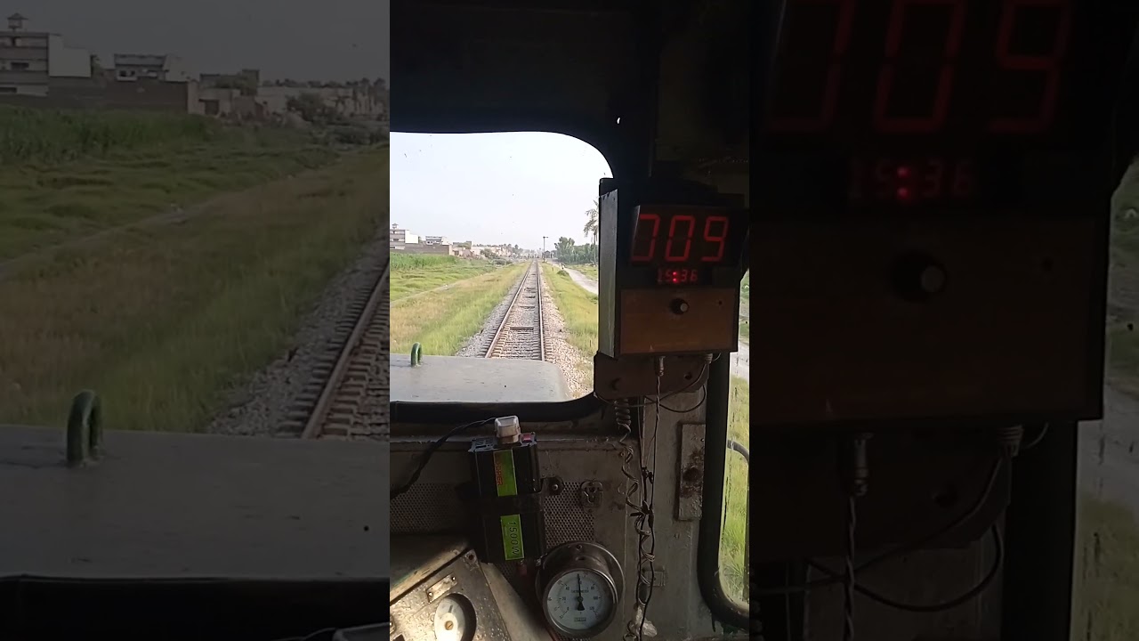 #hitachi alco locomotive cab ride# #9km/h speed#