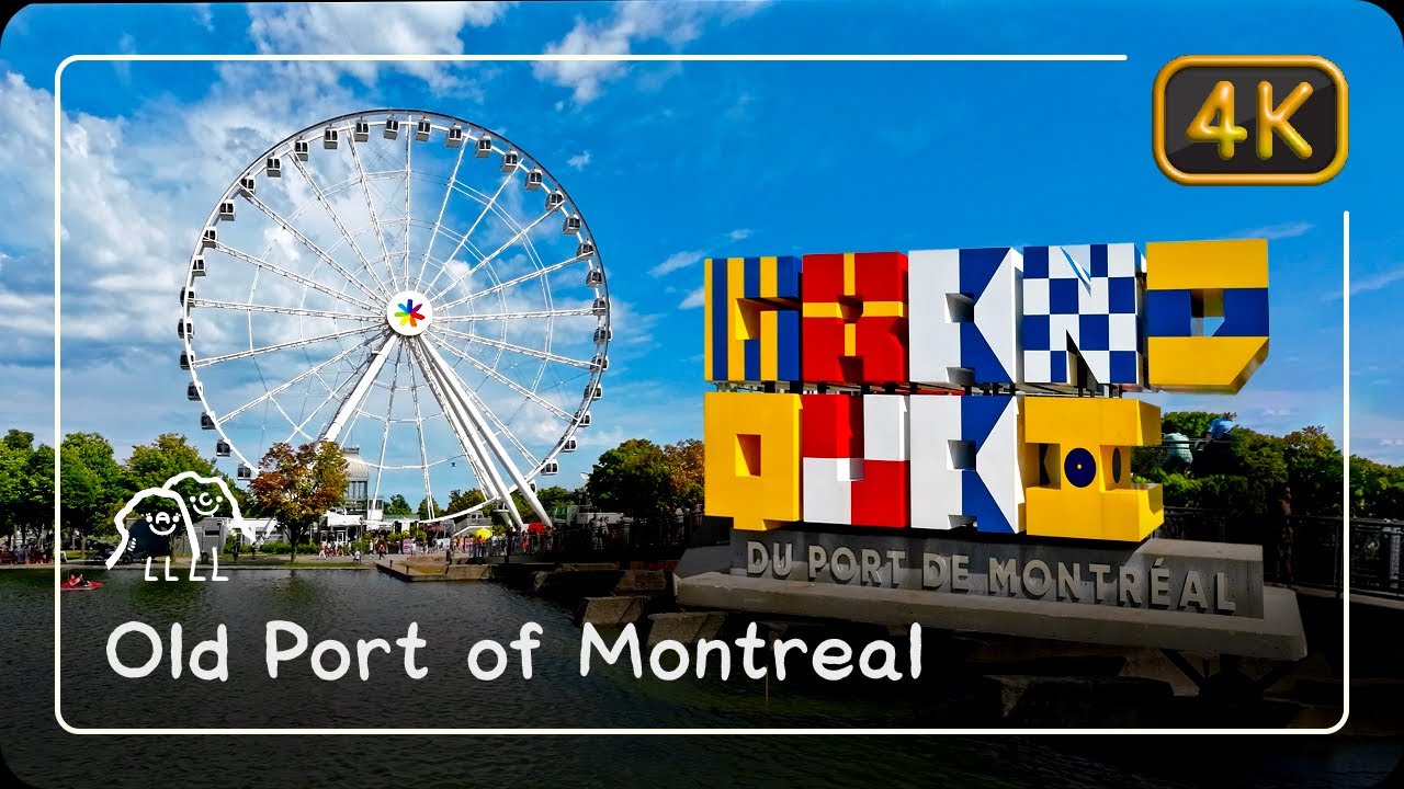 🏛️ Walking in Old Port of Montreal (Vieux-Montr&eacute;al) &bull; Canada Walking Tour 🇨🇦 &bull; 4K ASMR