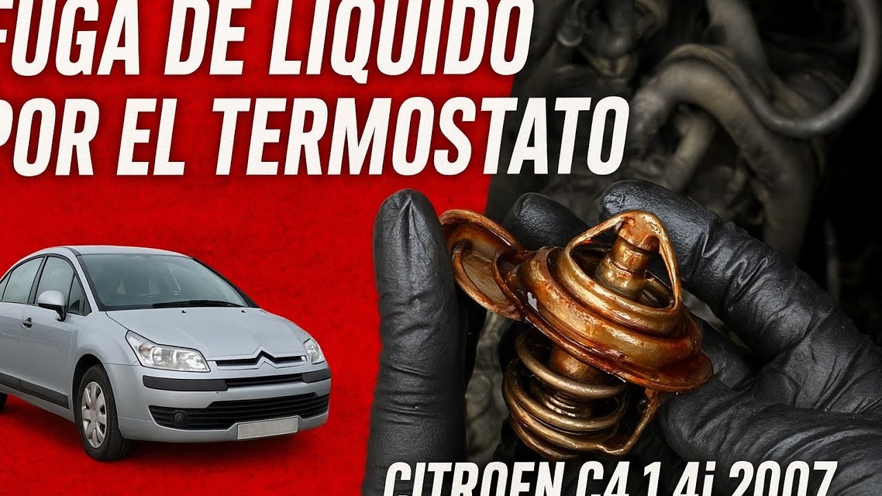 Repara YA la fuga: Cambio del termostato en Citroën C4 1.4i 2007 paso a paso.