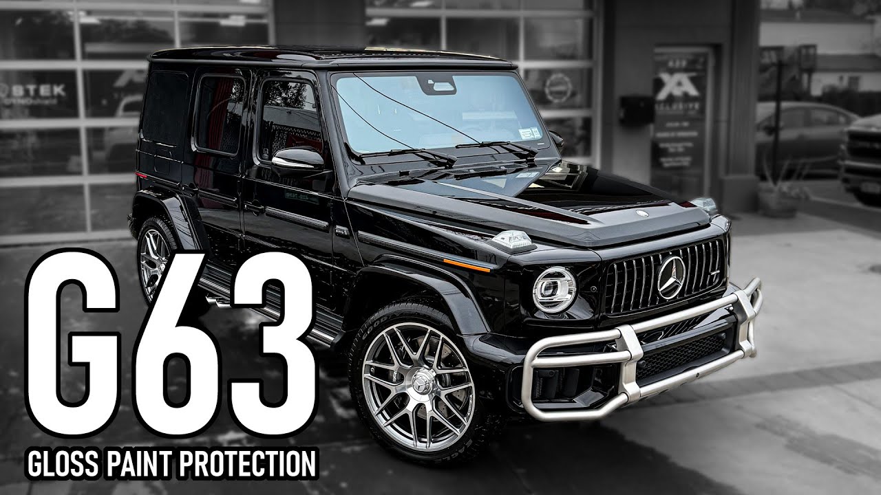 G63 полностью покрыт глянцевой пленкой PPF в автомастерской Xclusive Autoworks на Лонг-Айленде