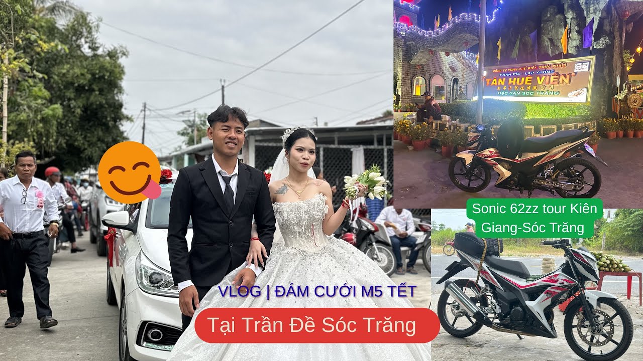 Chuyến Đi Dự Đám Cưới Bất Ngờ Ngày Mồng 5 Tết Tại Sóc Trăng Cùng Sonic 62zz | Minh Tý Vlog