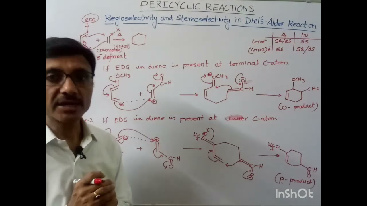 Pericyclic Reactions: Regioselectivity and Stereoselectivity in Diel's Alder reactions