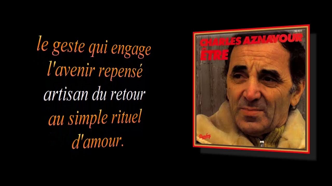 Charles Aznavour Ëtre