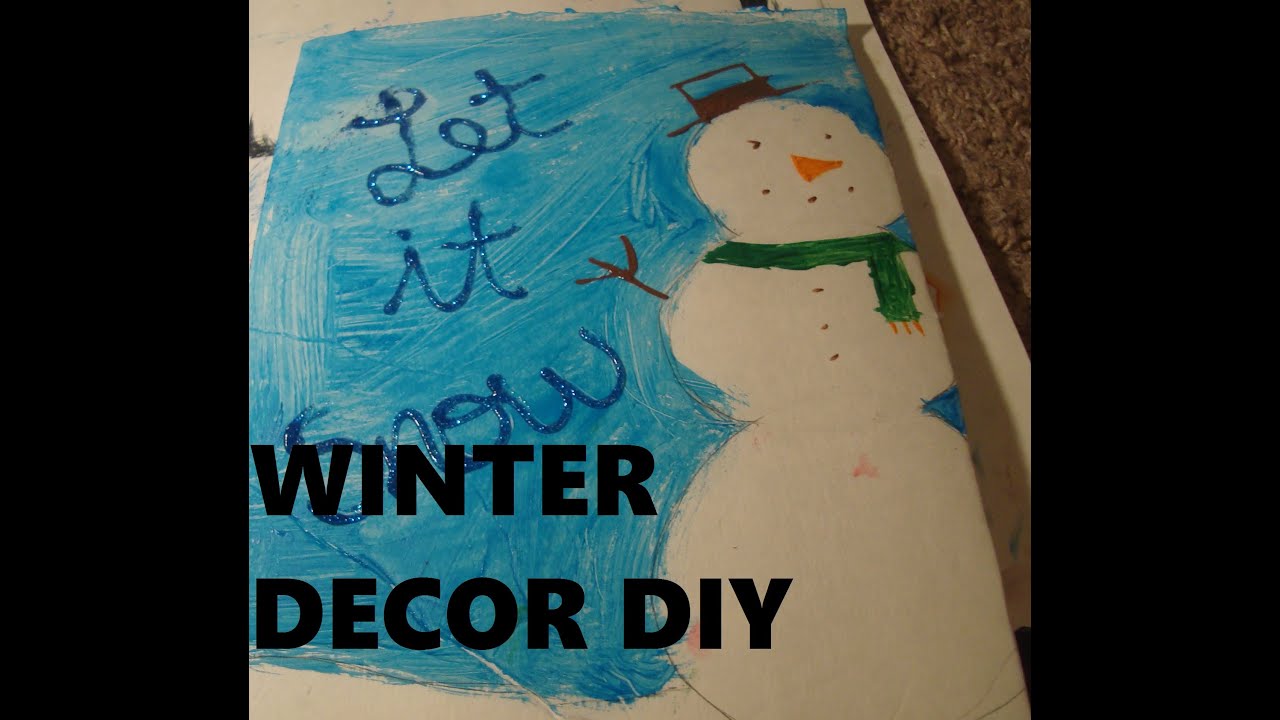 Winter decor DIY