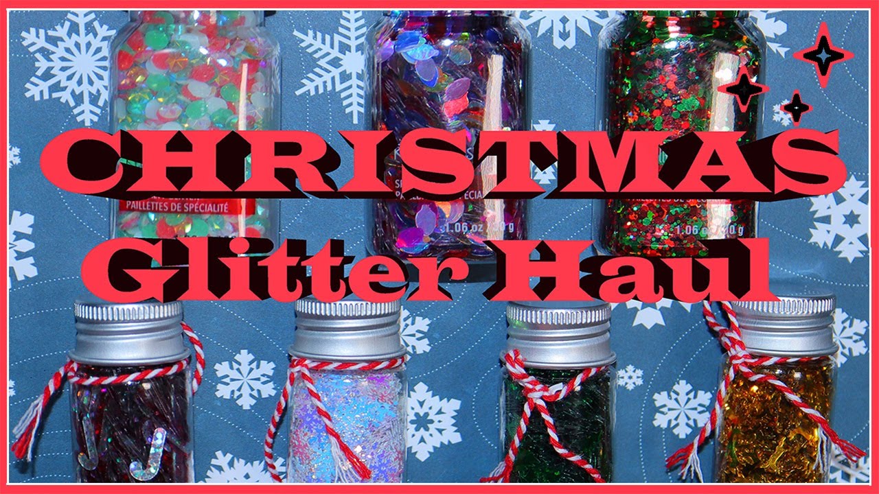 🎄December 2021// GLITTER HAUL from Michaels!!!🎄 HOLIDAY themed mixes and SHAPES!