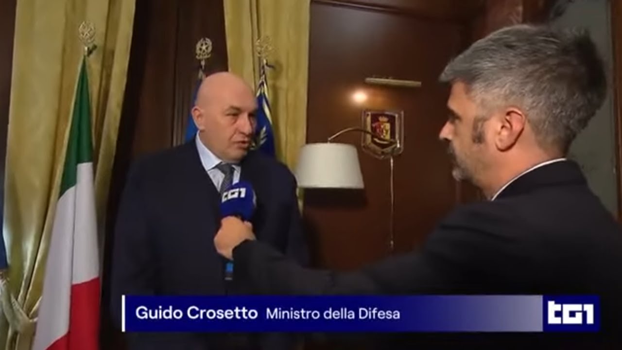 Intervista del Ministro Crosetto al TG1