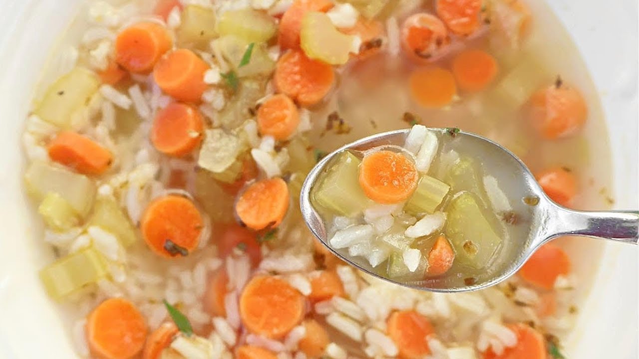 Old Fashioned Vegetable Rice Soup | Simple, Classic Comfort