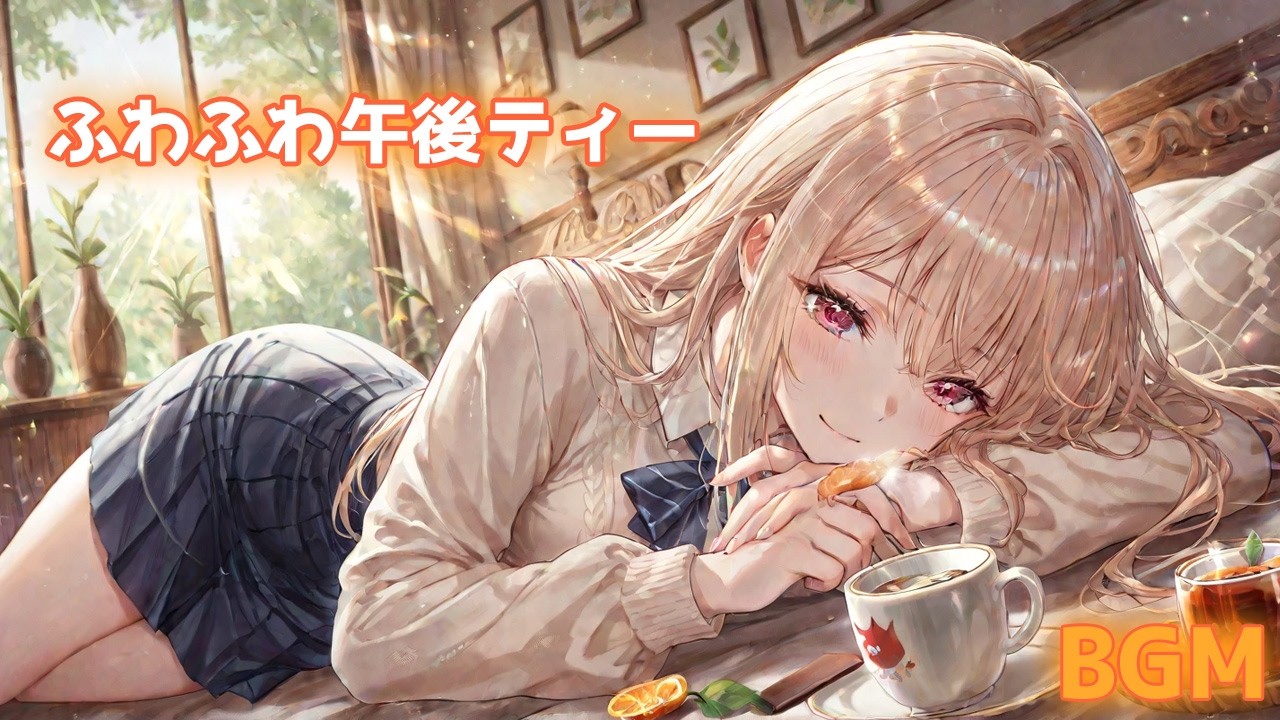 【BGM】『ふわふわ午後ティー』（Fluffy Afternoon Tea）/ relax music　Relaxing Focus Mode BGM 1hour 1song