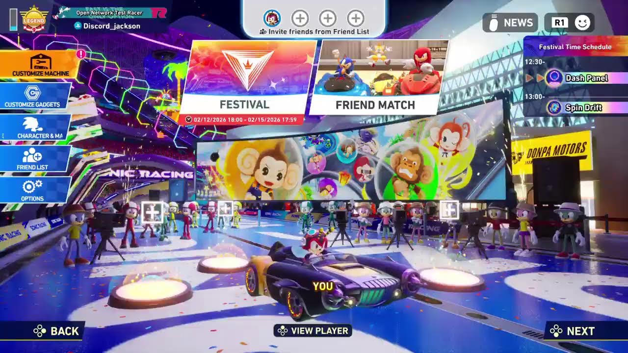 Its Festival Time on Sonic Racing cross world. Come join in