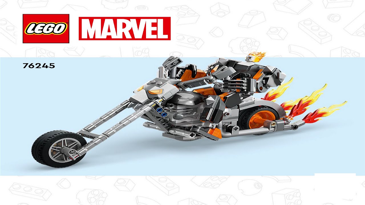 LEGO instructions - Super Heroes - 76245 - Ghost Rider Mech & Bike