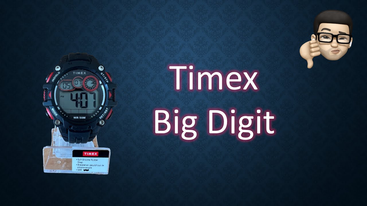 Unboxing and review of Timex Big Digit men's watch and comparison with Timex Ironman