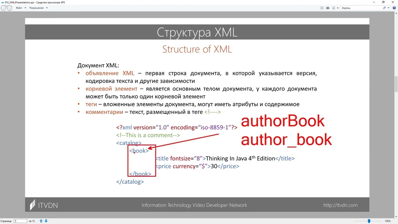 ВИДЕОУРОК №11  XML В JAVA, МАРШАЛИНГ, ДЕМАРШАЛИНГ  XML ПАРСЕРЫ