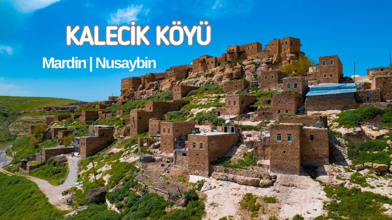 DEV KAYALARIN ÜZERİNE KURULAN KALECİK KÖYÜ - MARDİN