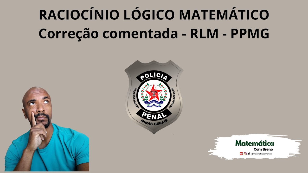 Correção  comentada da prova de RLM da PPMG 2026