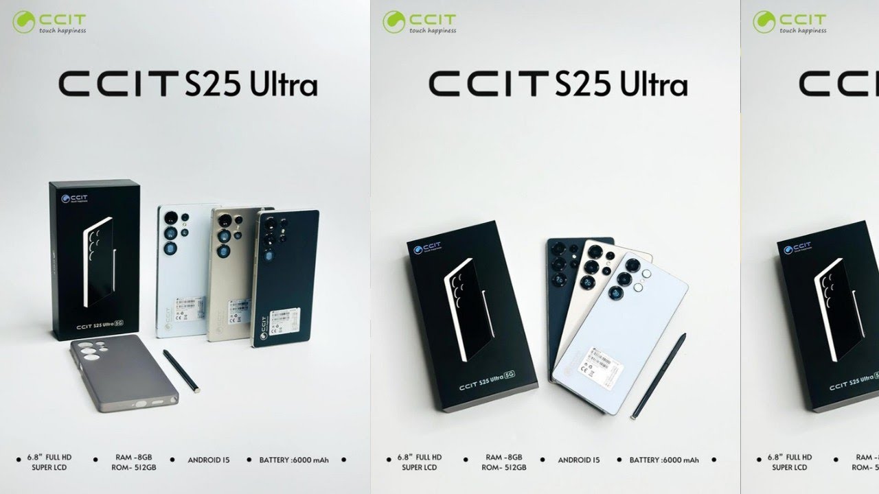 Мобильный телефон CCIT S25 Ultra 5G, 6,8-дюймовый Full HD Super LCD, оперативная память 8 ГБ, вст...