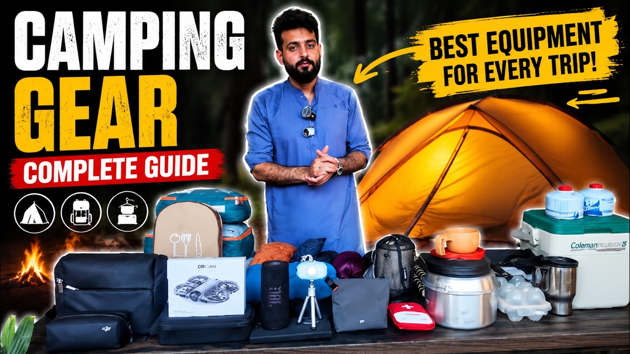 Camping Survival Gear & Gadgets in Pakistan 🇵🇰 | Everything I Carry for the Wild