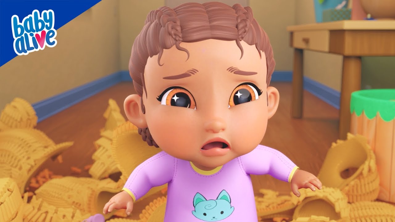 Faire de L'art des Macaronis 👶🍝 TOUT NOUVEAUX épisodes de Baby Alive 👶🍝 Dessins animés pour enfants