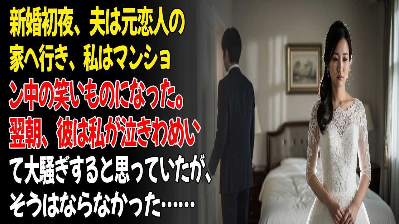 ❤️新婚初夜、夫は元恋人の家へ行き、私はマンション中の笑いものになった。だが帰ってきたとき、私の冷静な態度に彼は言葉を失った。😡...ㅣ黄昏恋ㅣ老後の物語ㅣ再婚