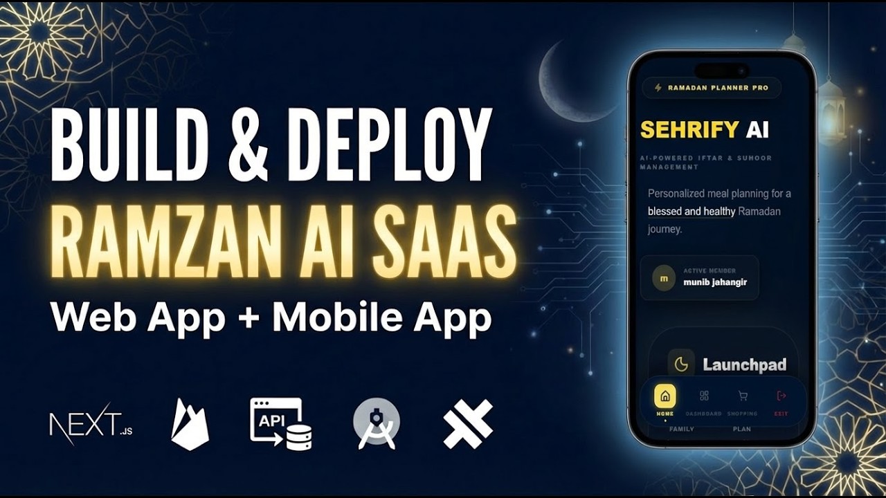 Build & Deploy A Full-Stack Ramadan AI SaaS (Sehrify AI) | Next.js, Firebase, Capacitor