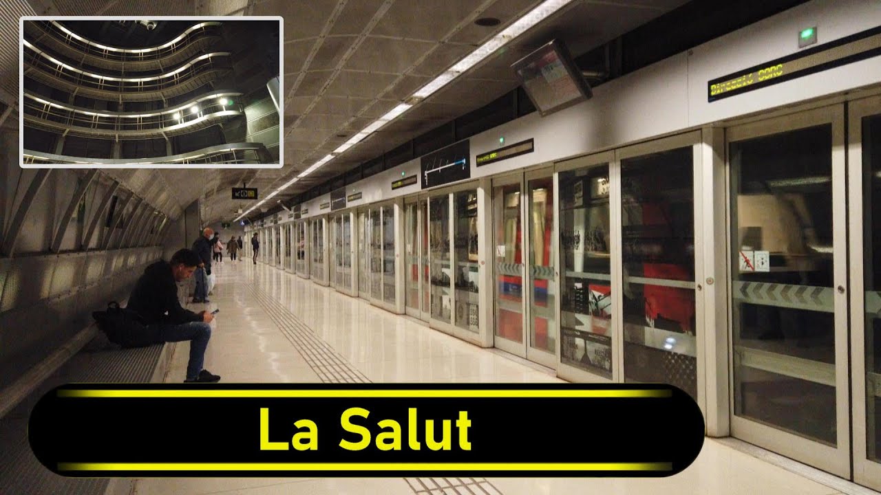 Metro Station La Salut - Barcelona 🇪🇸 - Walkthrough 🚶