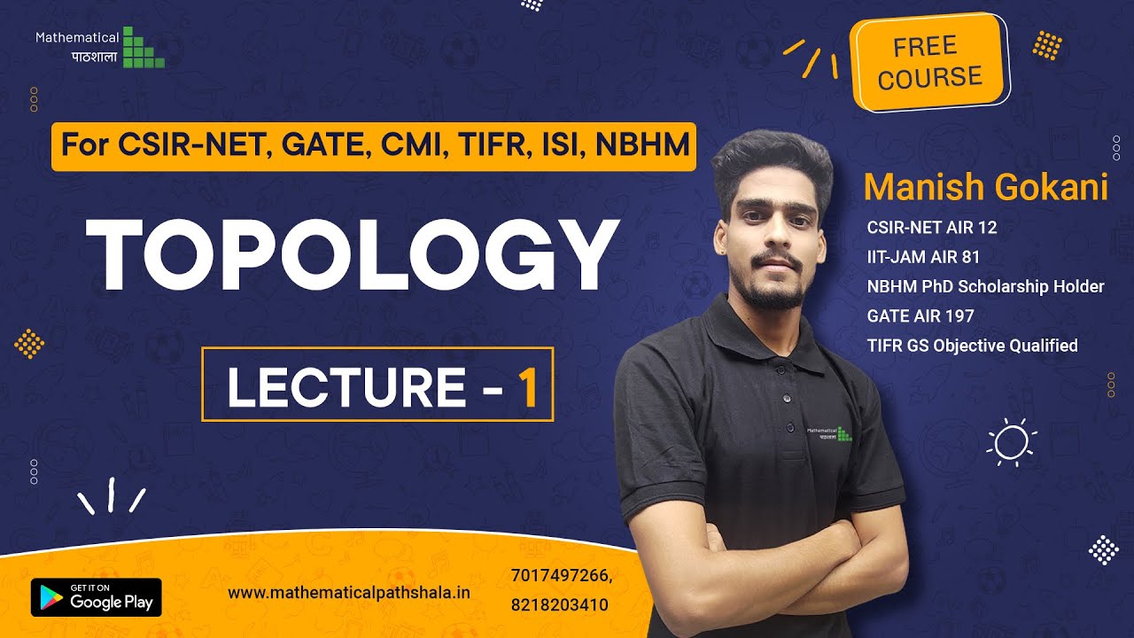 TOPOLOGY 1 | INTRODUCTION TO TOPOLOGY | CSIR NET | GATE | CMI | ISI | NBHM