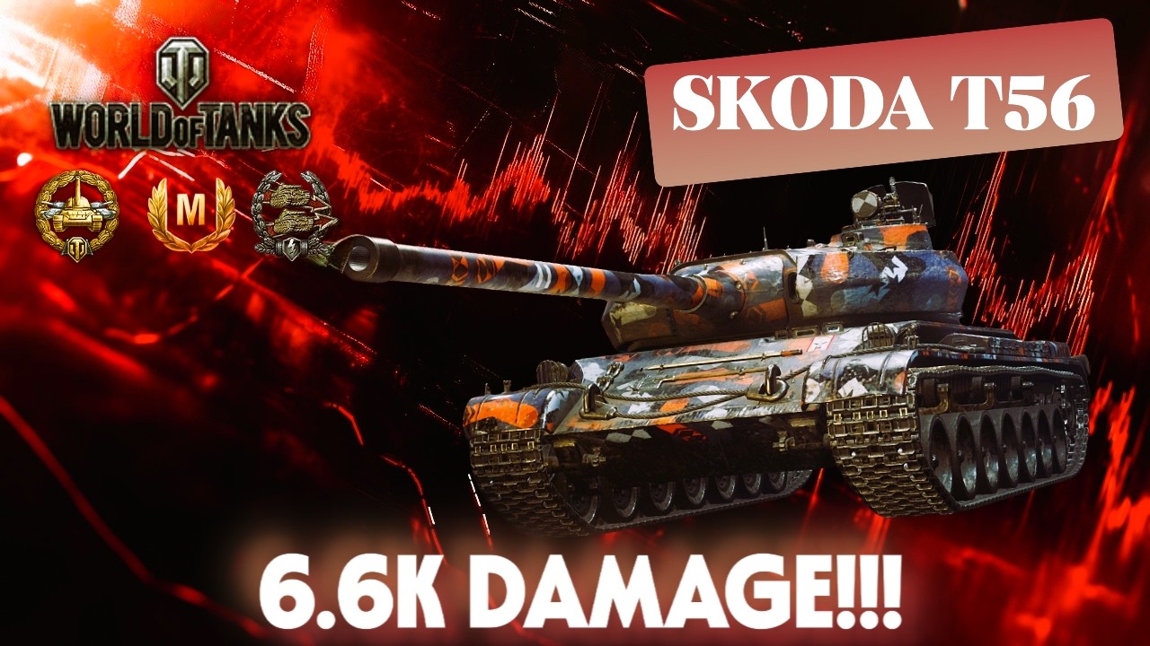 SKODA T56 using the double clip to the max | WOT