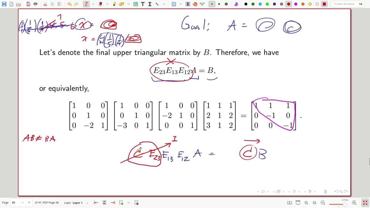 DM-LA/2025 - 10-1-3: LU decomposition (part 2)