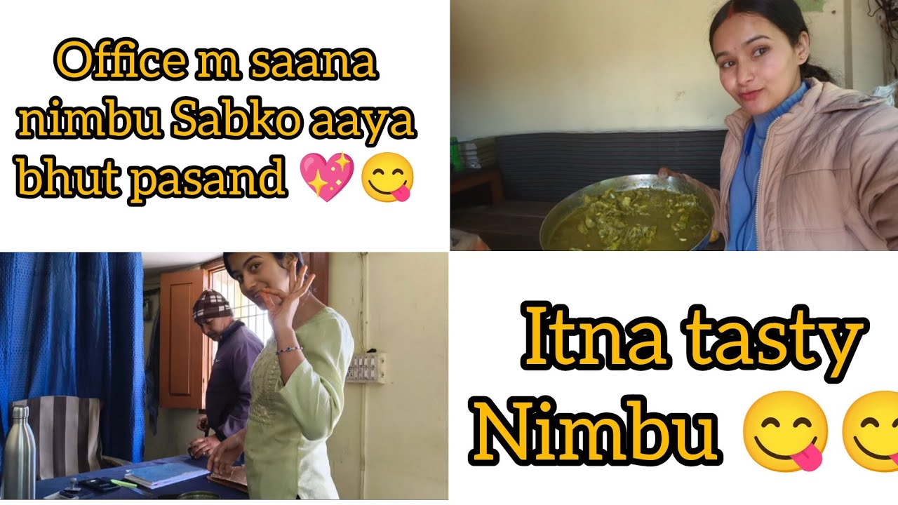 Office m Saana Nimbu 😋😋.....