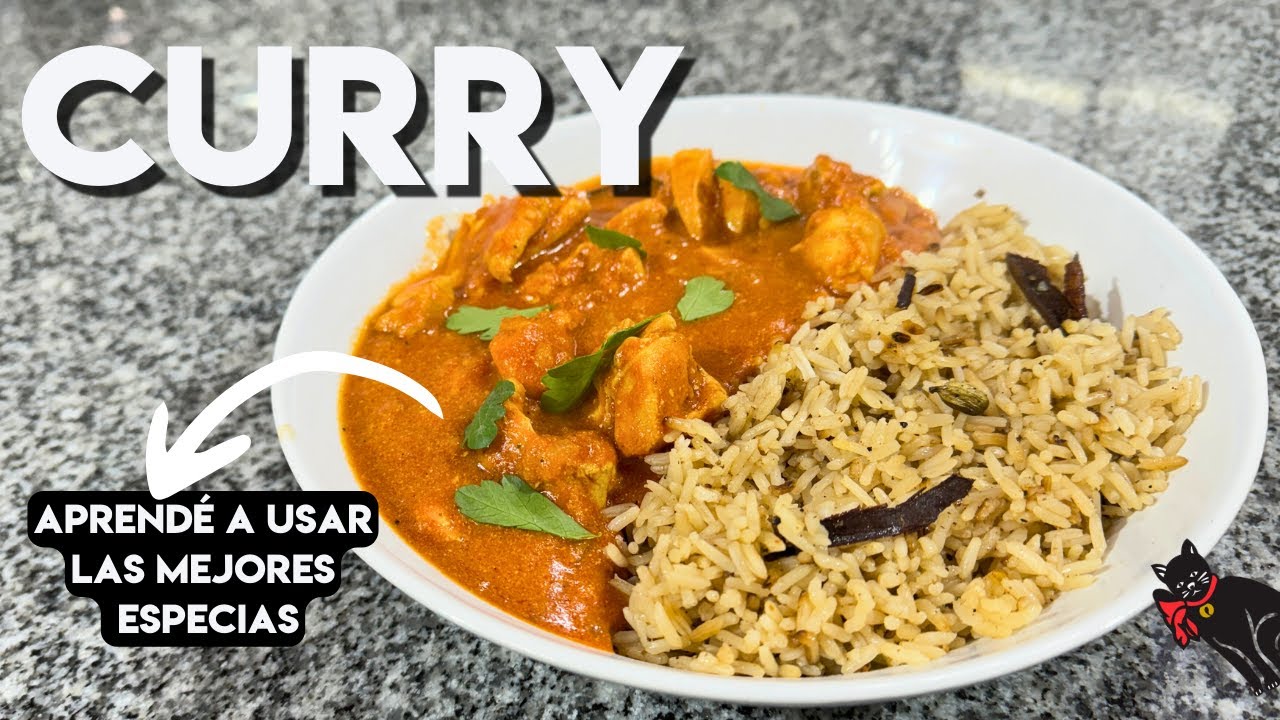 APRENDÉ A USAR ESPECIAS: Curry de pollo con arroz jeera.
