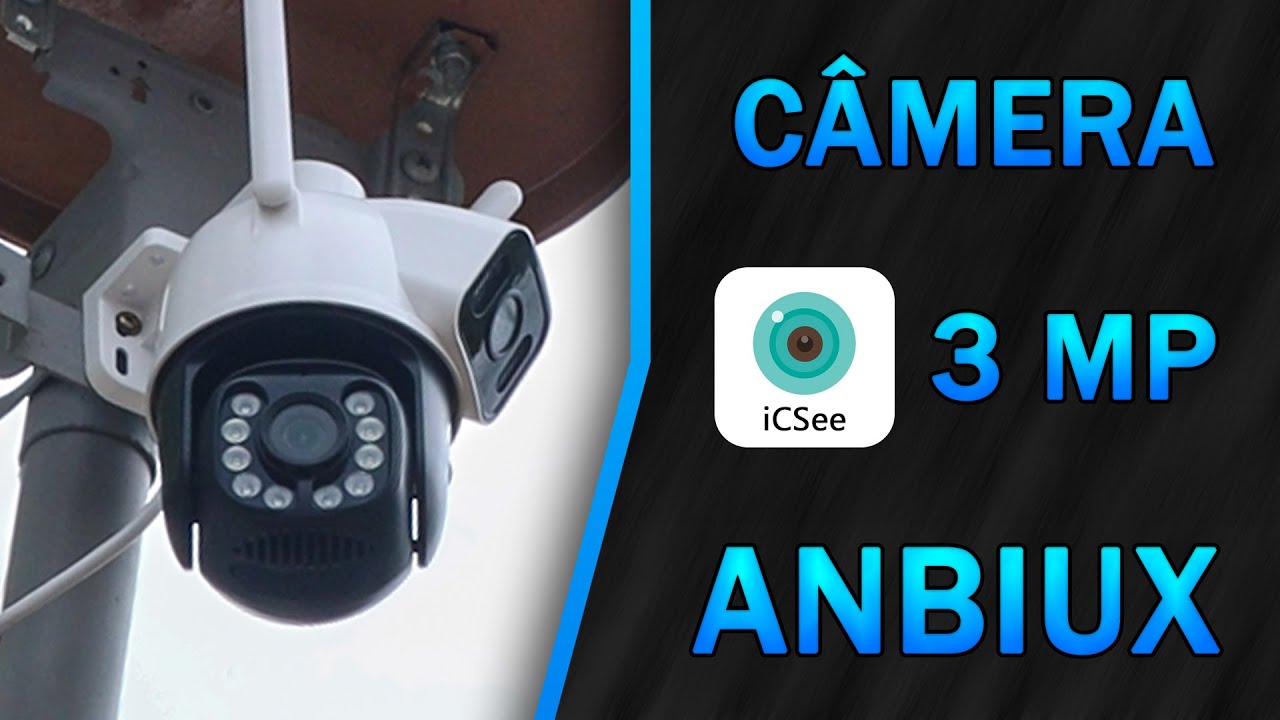 Câmera IP Com 2 Sensores de 3MP ANBIUX - iCSee, ONVIF, A27B