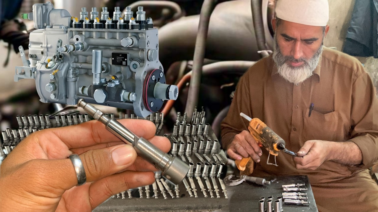 Mastering Diesel Injector Pump Plunger Restoration||Old Savvy Mechanic Tips & Tricks
