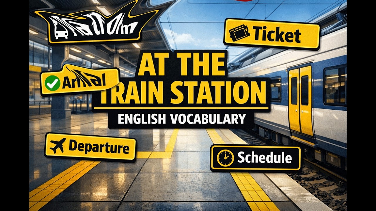 “🇬🇧 | Vocabulario: AT THE TRAIN STATION – gentileza del canal English Experience for Everyone”
