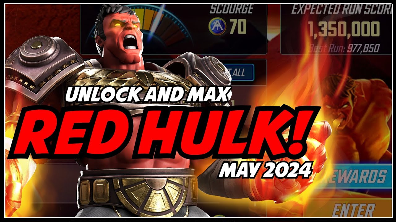 Best Teams To Unlock & MAX Red Hulk! | Gameplay Breakdown And Warnings! | Marvel Strike Force