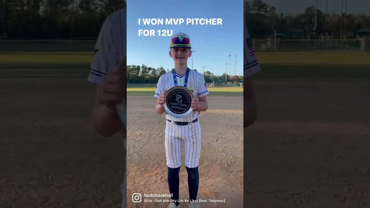 I WON MVP PITCHER 12U - PERFECT GAME TOURNAMENT 🏅 #baseball #perfectgame #pitching #shorts #mvp