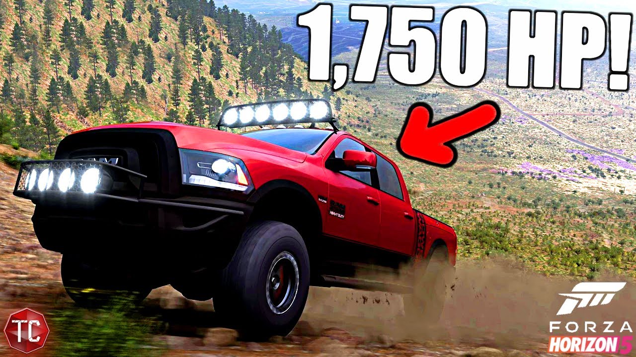 Forza Horizon 5: 1,750 HP DODGE RAM POWER WAGON! OFF-ROAD MONSTER!!