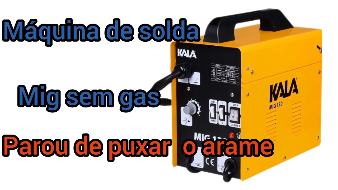 Máquina de solda mig(sem gas) não puxa o arame Veja como  consertar
