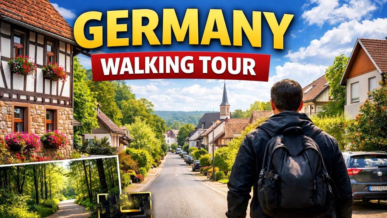 Germany Walking Tour With Natural Sounds Use Hradphone | One World Stories