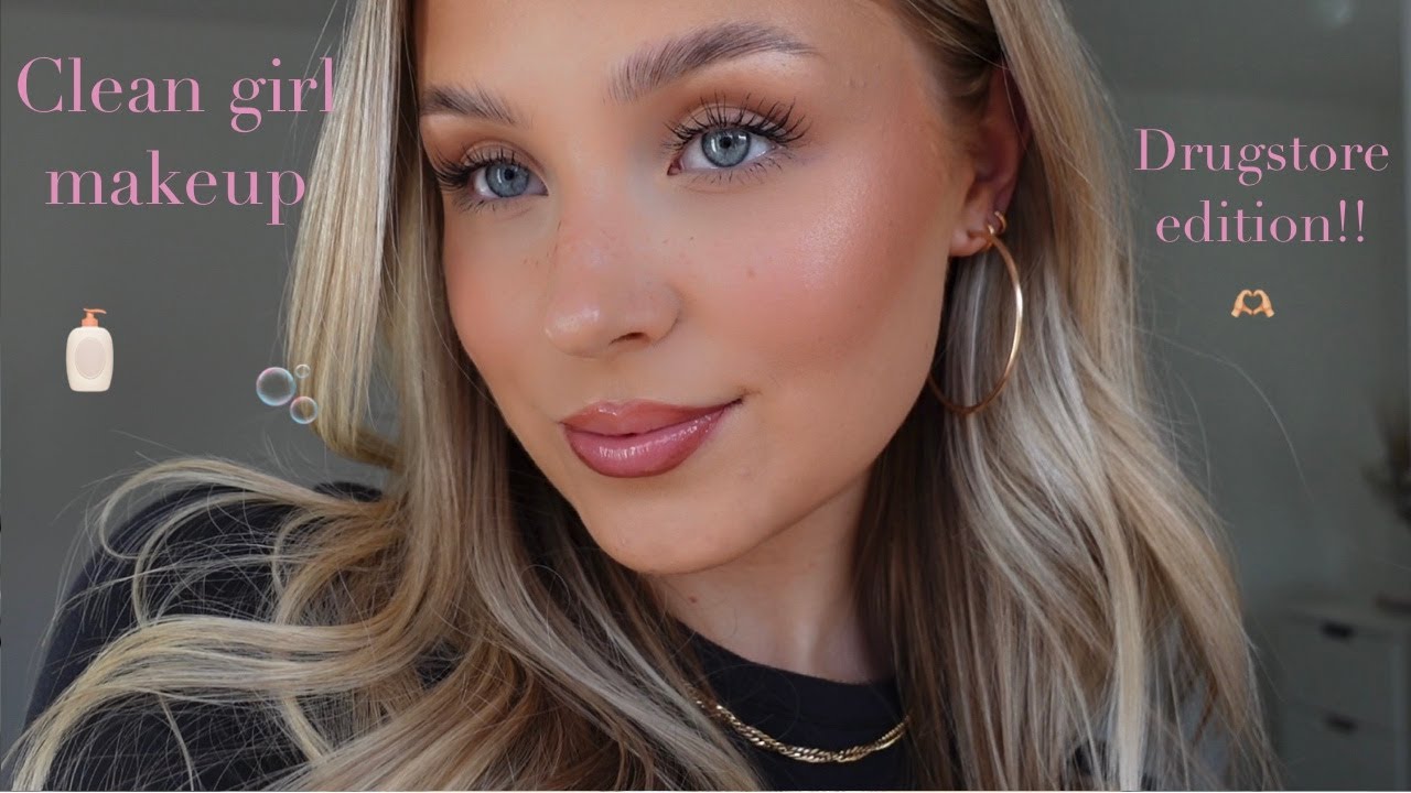 Clean girl makeup routine 🫧🎀🫶🏼drugstore edition !!!!