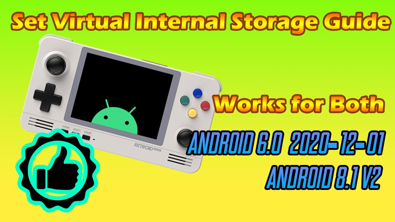 Retroid Pocket 2 - How to Expand Internal Storage for [Android 8.1v2, Android 6.0 v2]