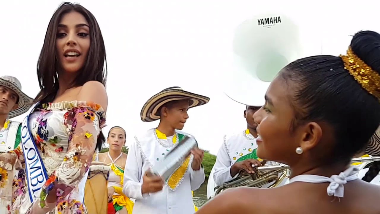 La Señorita Colombia 2017, se robó el show bailando con la Banda Músico Marcial.