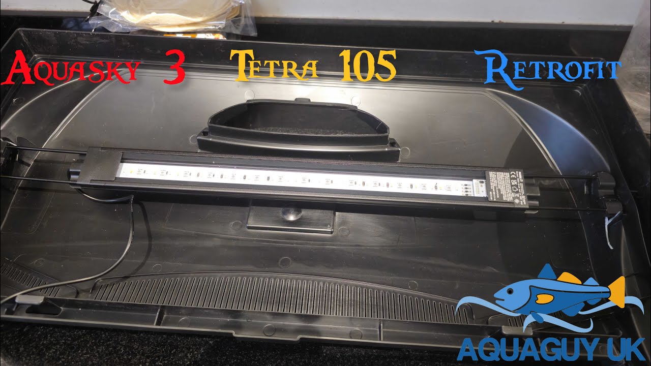 Установка фильтра Aquasky 3 в аквариум Tetra 105