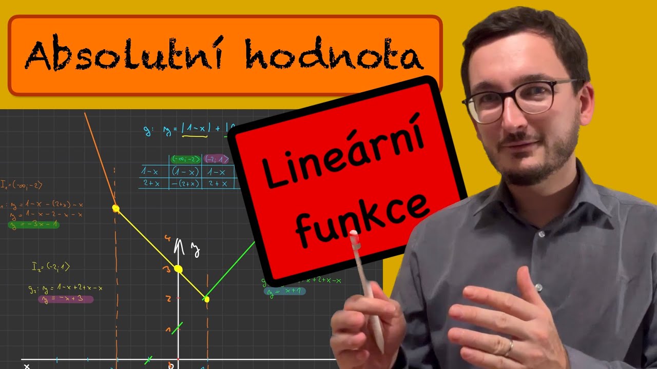 Lineární funkce s absolutní hodnotou - metoda “rozdělení definičního oboru”