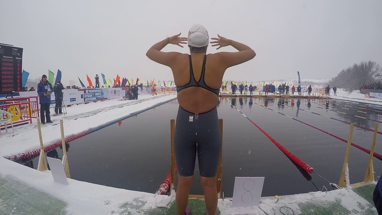 Barbara Hernandez nadadora, IISA- Artic Cup, III World Championships, Winter Swimming.