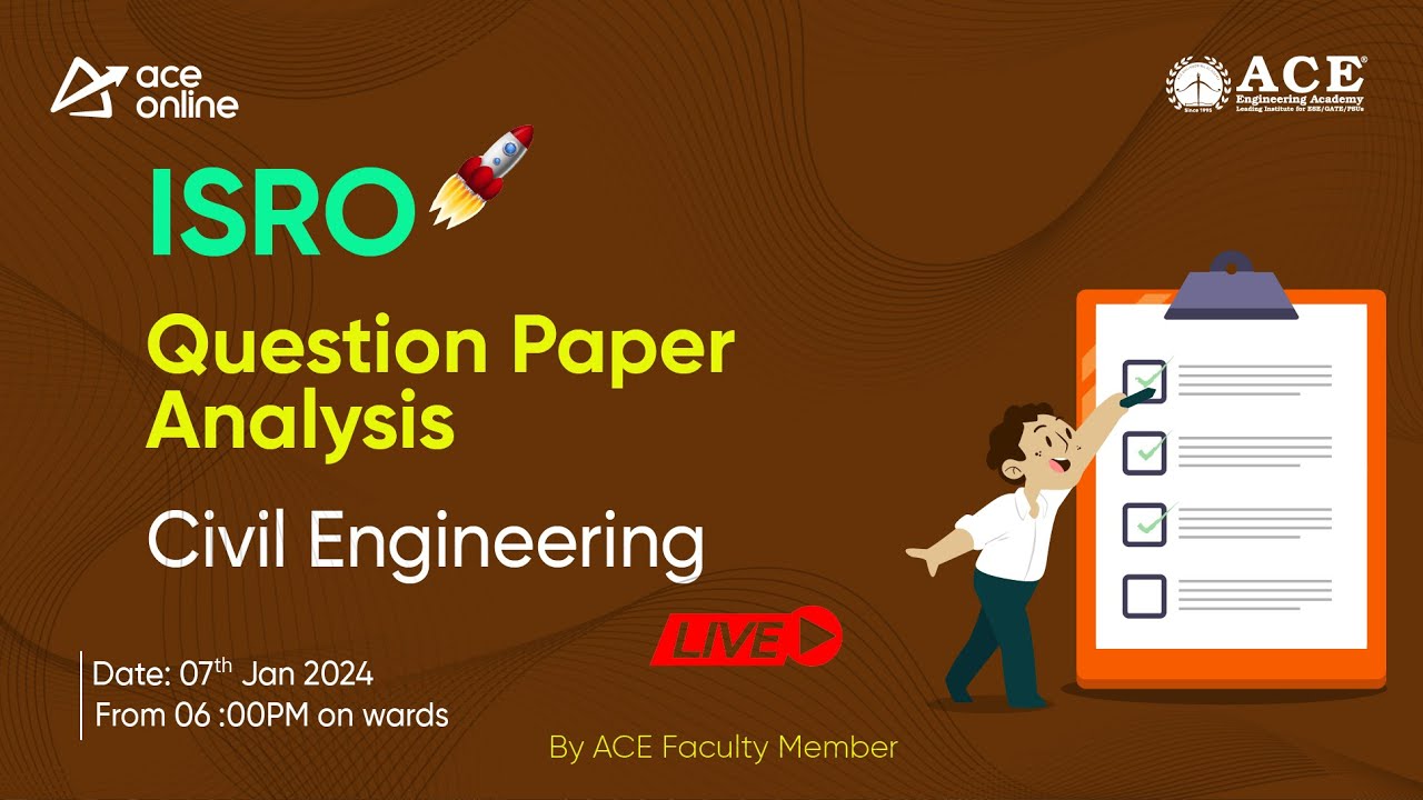 ISRO Civil Engineering Exam | Question Paper Analysis | ACE Online