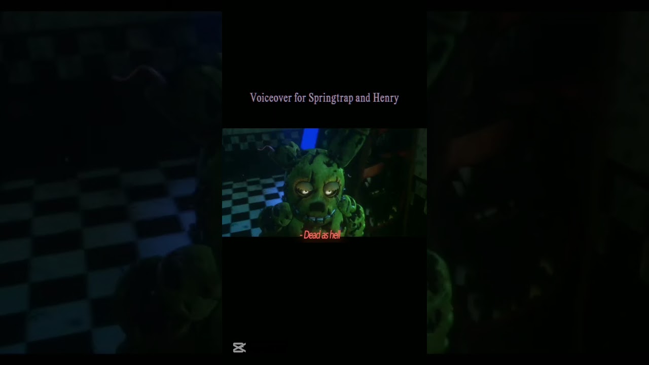 Springtrap and henry roasting each other. #shorts #funny #fnaf #voiceover #animation
