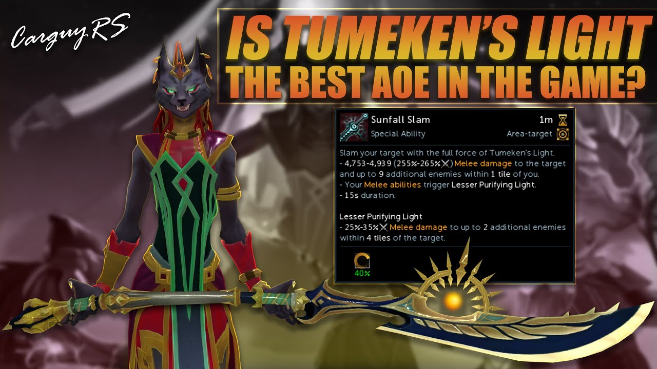 How good is Tumeken's Light at PvM? | Initial Thoughts Video