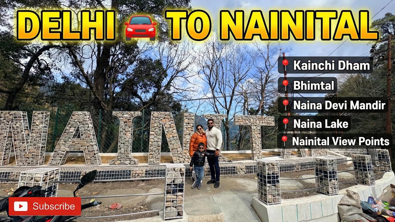 Delhi to Nainital Road Trip! 🚗 Kainchi Dham Darshan & Beautiful Views ✨