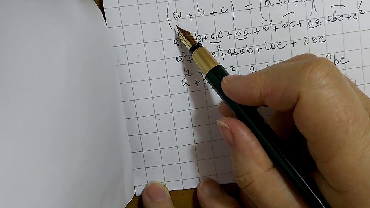 Prodotto notevole:quadrato del trinomio