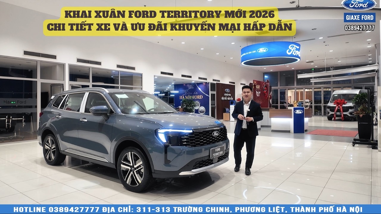 Ford Territory Titanium X 2026 giảm giá lớn| Xe sẵn giao ngay đủ màu, Tặng tiền mặt và gói phụ kiện