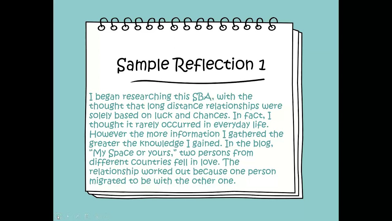 CSEC English SBA Student Series #3: Reflections